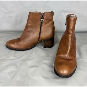 Paula Urban SoftLeather Ankle Booties US 8/8.5  EU 39 Brown Made in Spain
